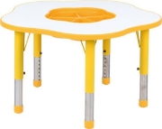 Image de Table Pino avec organiseur, Hauteur réglable, Taille 0-3, jaune