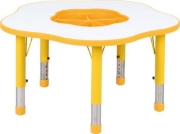 Image de Table Pino avec organiseur, Hauteur réglable, Taille 0-3, jaune