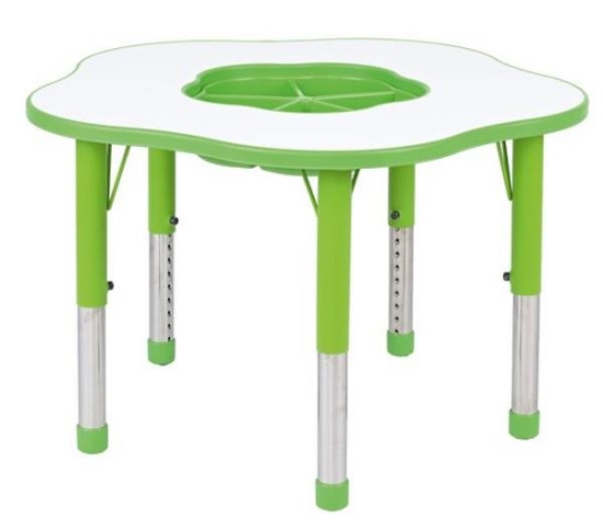 Image de Table Pino avec organiseur, Hauteur réglable, Taille 0-3, vert