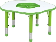 Image de Table Pino avec organiseur, Hauteur réglable, Taille 0-3, vert
