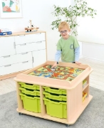 Image de Table de jeu mobile carrée, modèle haut