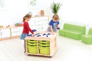 Image de Table de jeu mobile carrée, modèle haut