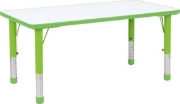 Image de Table rectangulaire Pino, Hauteur réglable, Taille 0-3, vert