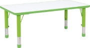 Image de Table rectangulaire Pino, Hauteur réglable, Taille 0-3, vert