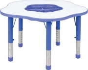 Image de Table Pino avec organiseur, Hauteur réglable, Taille 0-3, bleu