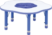 Image de Table Pino avec organiseur, Hauteur réglable, Taille 0-3, bleu