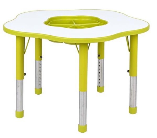 Image de Table Pino avec organiseur, Hauteur réglable, Taille 0-3, olive