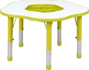 Image de Table Pino avec organiseur, Hauteur réglable, Taille 0-3, olive