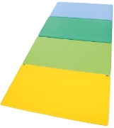 Image de 1 tapis pliable en 4 - Jaune-Vert-Bleu