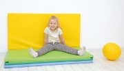 Image de 1 tapis pliable en 4 - Jaune-Vert-Bleu
