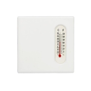 Image de Magnets carrés en porcelaine avec thermomètre, les 12