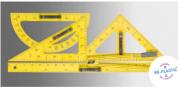 Image de Traçage magnétique pour tableau en plastique recyclé, kit de 4 pièces
