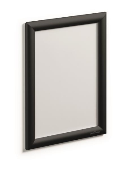 Image de Vitrine affiche A4 clipsable aluminium, Noir