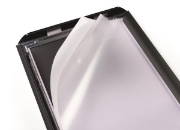 Image de Vitrine affiche A4 clipsable aluminium, Noir