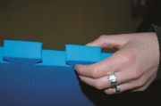 Image de Dalles de protection modulables, set de 2 dalles jaunes