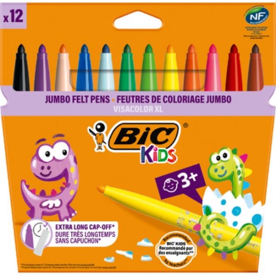 Image de Marqueur Eco Visacolor Bic Kids, pochette de 12