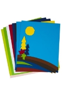 Image de Carton photo A4 300 gr, couleurs assorties, paquet de 50 feuilles