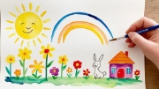 Image de Aquarelle avec un tube blanc et pinceau