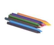Image de Crayons plastique hexagonaux, étui de 12