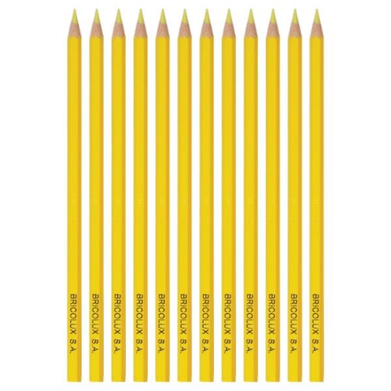Image de Crayons couleur jaune, pochette de 12