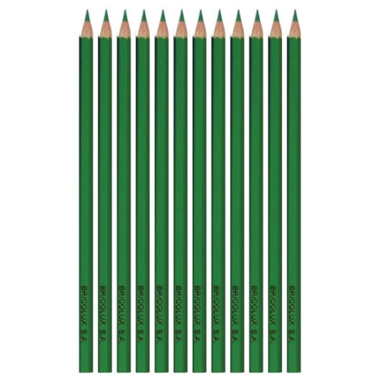 Image de Crayons couleur vert, pochette de 12