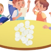 Image de Jetons en plastique blancs, les 100