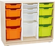 Image de Armoire M pour bacs en plastique, avec 2 séparateurs