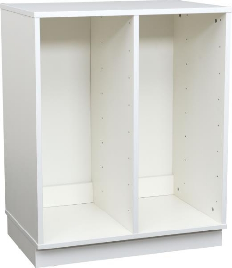 Image de Armoire M pour bacs en plastique avec 1 séparateur BLANC