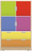 Image de Armoire L pour deux tiroirs larges