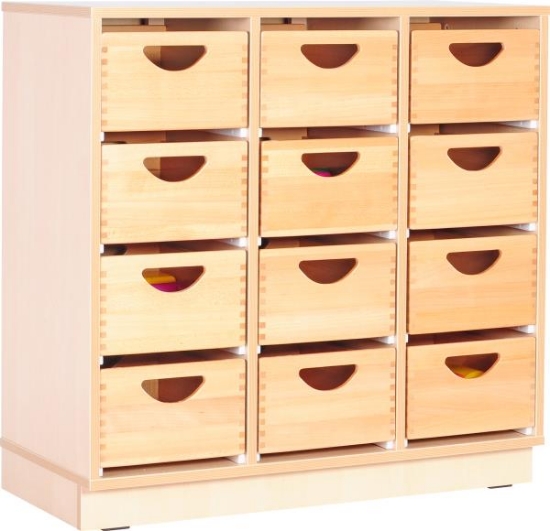 Image de Armoire M avec 2 séparations verticales sur socle