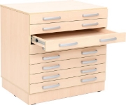 Image de Armoire M avec 8 larges tiroirs sur socle