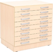 Image de Armoire M avec 8 larges tiroirs sur socle