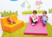 Image de Banquette dépliable rose