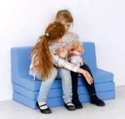 Image de Banquette dépliable bleue
