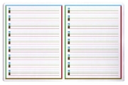 Image de Cahier d'écriture A5 adapté aux enfants DYS, 48 pages, 3 mm