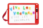 Image de Ardoise blanche magnétique avec bac de rangement