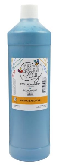 Image de Écogouache 1 litre bleu turquoise