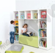 Image de Coin lecture en 3 parties Quadro - BLANC