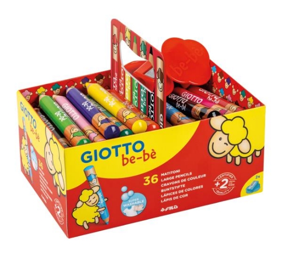 Image de Crayons de couleur Maxi Giotto Be-Bè, classpack de 36