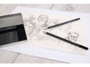 Image de Crayons noirs de dessin Faber, les 12