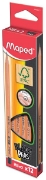 Image de Crayons noirs triangulaires Maped Black Peps, les 12