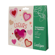 Image de Gommettes feutrine cœurs
