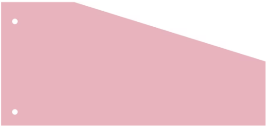 Image de Intercalaires trapèze en carton cerise, le 100