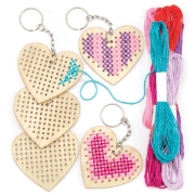 Image de Kit de porte-clés avec point de croix, les 6