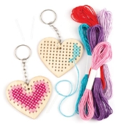 Image de Kit de porte-clés avec point de croix, les 6