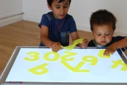 Image de Les chiffres de traces jaunes, set de 10