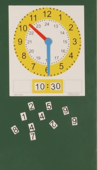 Image de Horloge magnétique pour tableau