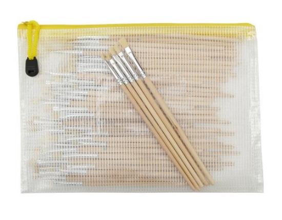 Image de Lot de 60 pinceaux plats