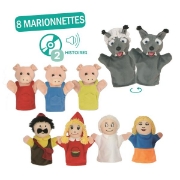 Image de Marionnettes, le petit chaperon rouge et les 3 petits cochons