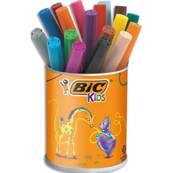 Image de Marqueurs Eco Visacolor XL Bic Kids, pot de 18